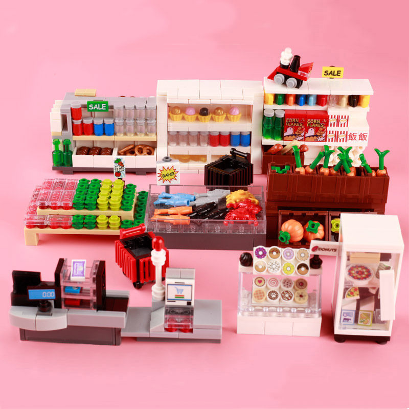 MOC şehir süpermarket yapı taş - Lego Set Creator incelemesi ve fiyatı