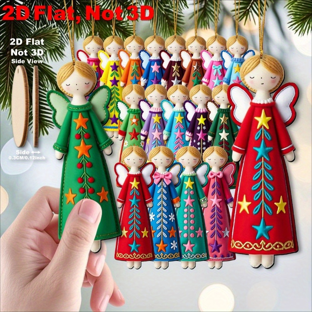 16 Parça Renkli Melek Süsleri  - Star Tree Topper incelemesi ve fiyatı