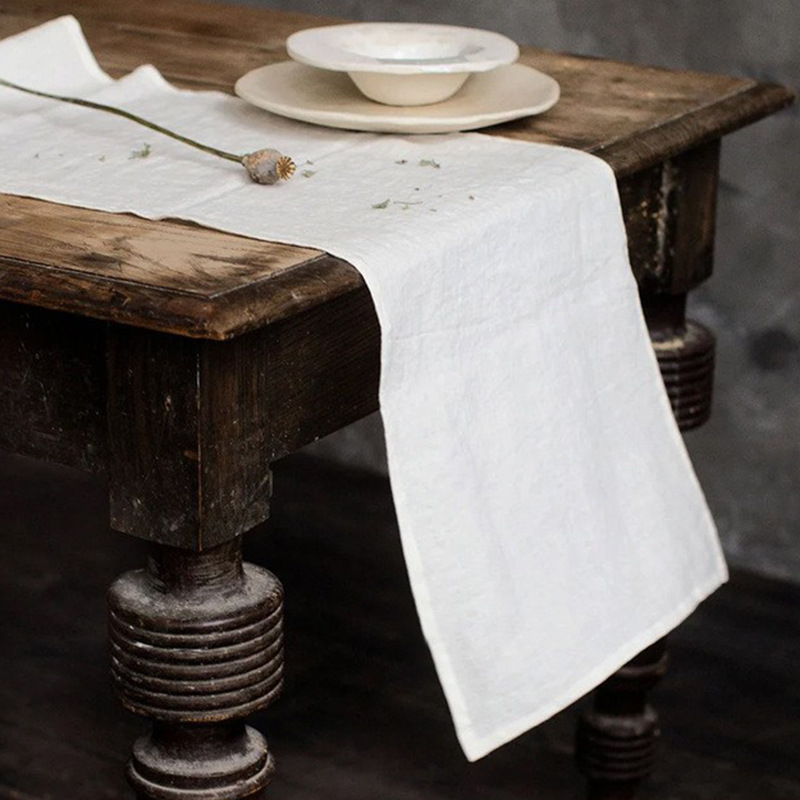 %100 Keten Taşlanmış Masa Örtü - Christmas Table Runner incelemesi ve fiyatı